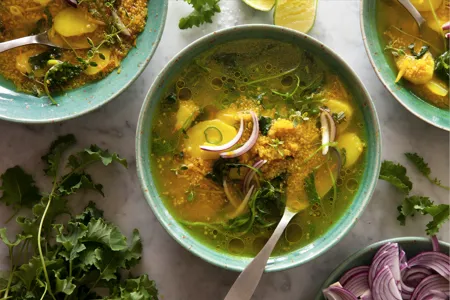 Soppa med quinoa och grönsaker