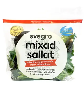 Mixsallat i påse från Svegro