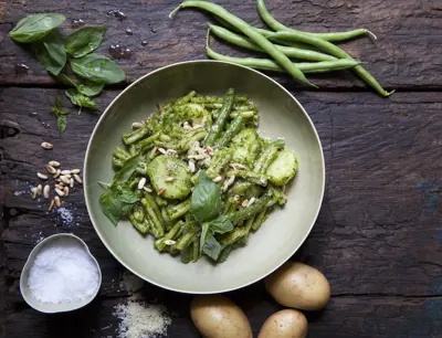 Pasta med Pesto Genovese