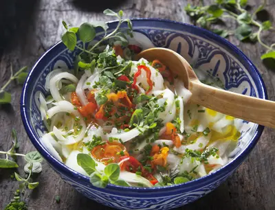 Inlagd lök med chili