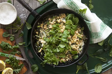 Vita bönor med grönkål och parmesanost 