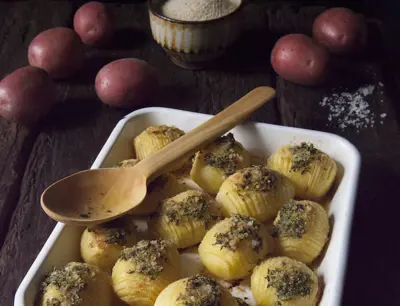 Hasselbackspotatis