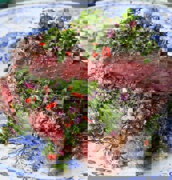 Chimichurri på kött