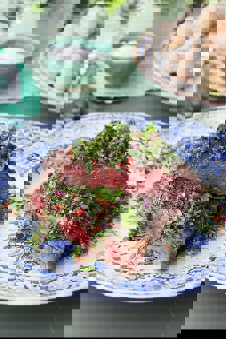 Chimichurri på kött