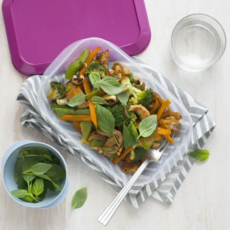 Kyckling med wokade grönsaker